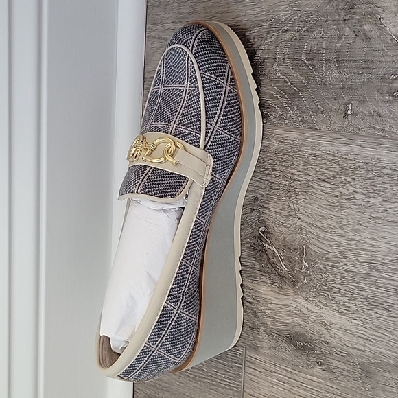 NYDJ Women's Edward Suede Wedge Loafer Shoes In Gray Size 9 NIB - Picture 8 of 12